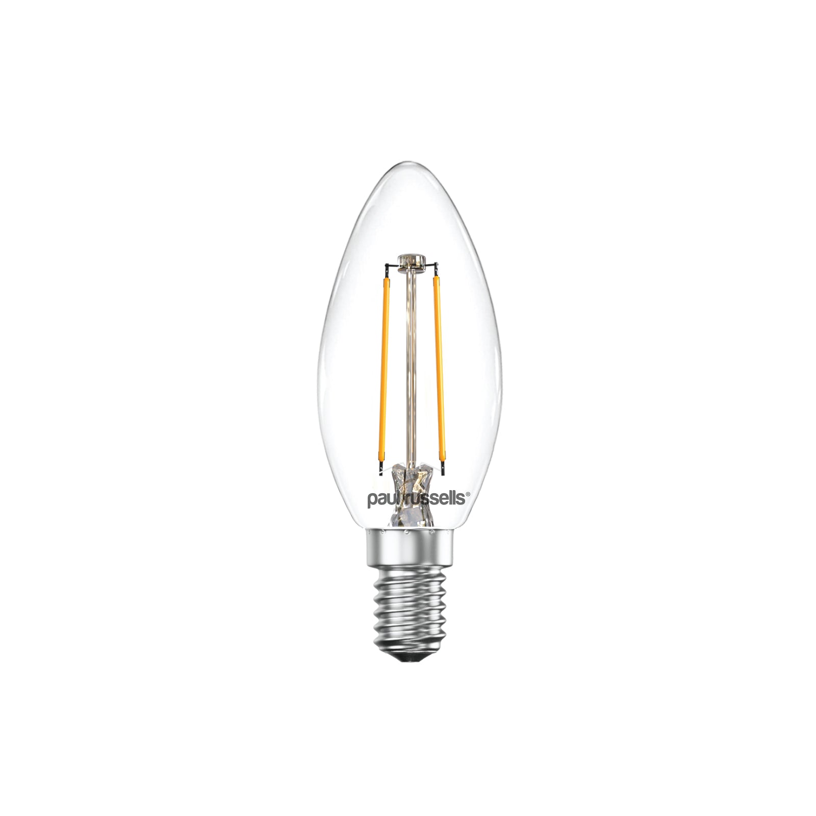 LED Filament Candle 2.5W=25W Warm White 2700K SES E14 Small Edison Screw Cap Bulbs