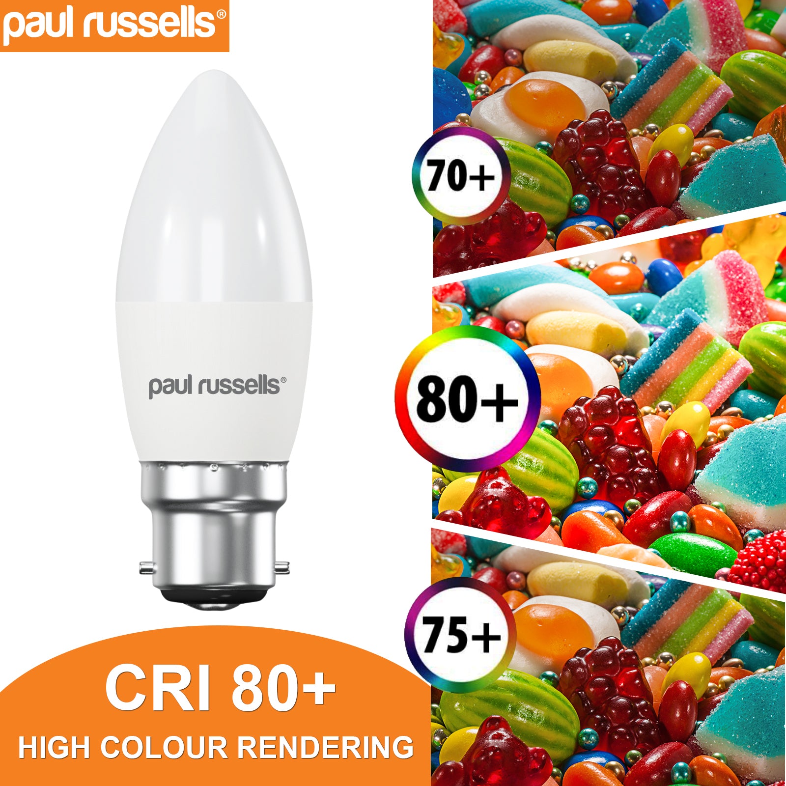 LED Frosted Candle 5W=40W Warm White 2700K BC B22 Bayonet Cap Bulbs