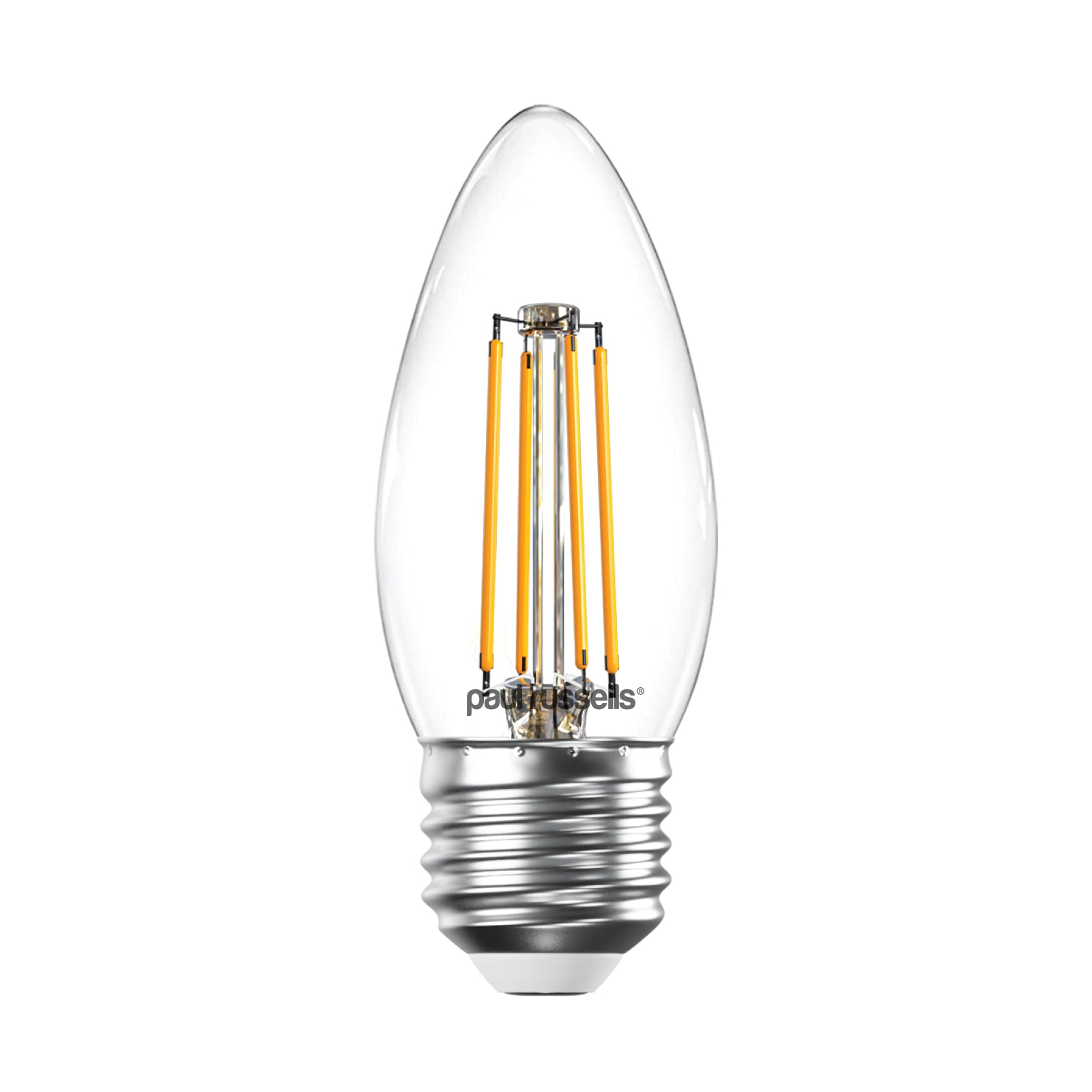 LED Dimmable Filament Candle 4.5W (40w), ES/E27, 423 Lumens, Warm White(2700K), 240V